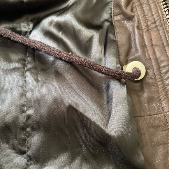 Towne From London Fog Leather Coat Mens Medium EUC! - Picture 7 of 11